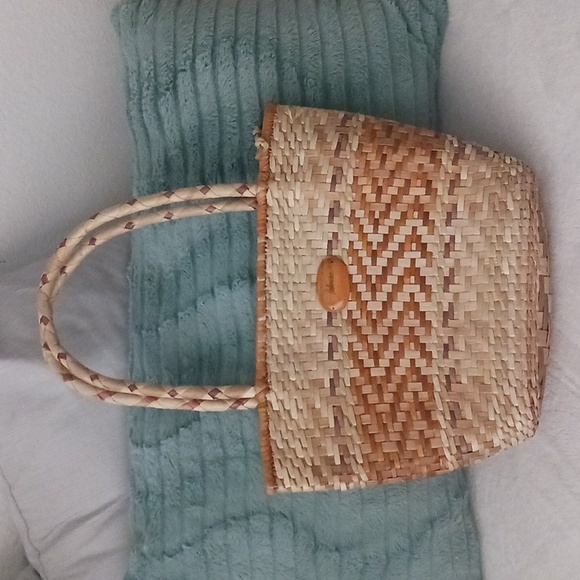 Handbags - STRAW SUMMER BAG ZIPPER CLOSURE